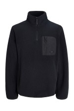 JREBCODE TEDDY JACKET - ΜΑΥΡΟ