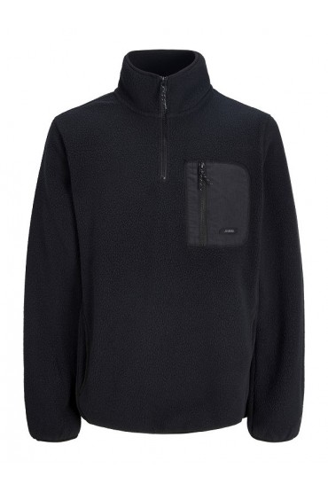 JREBCODE TEDDY JACKET - ΜΑΥΡΟ