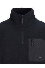 JREBCODE TEDDY JACKET - ΜΑΥΡΟ
