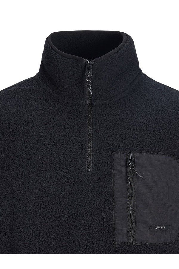 JREBCODE TEDDY JACKET - ΜΑΥΡΟ