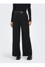 ONLREINA HW PLEAT STR PINS PANT TLR NOOS - ΜΑΥΡΟ