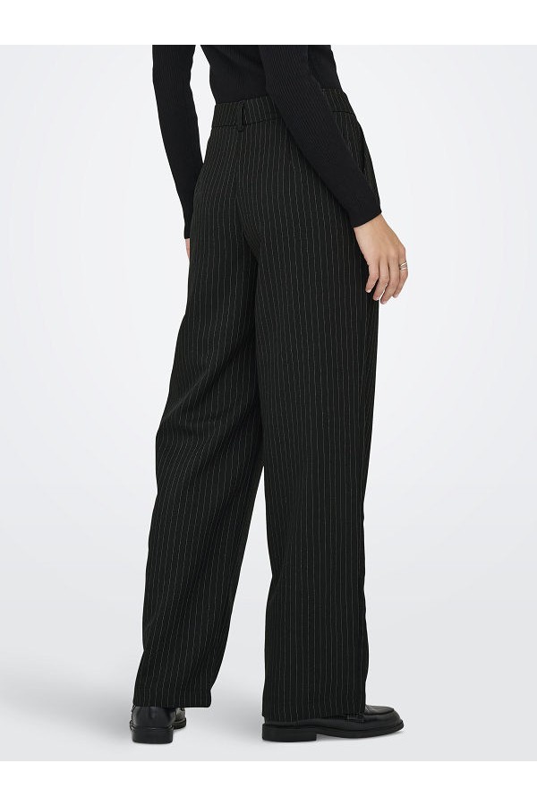 ONLREINA HW PLEAT STR PINS PANT TLR NOOS - ΜΑΥΡΟ
