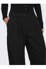 ONLREINA HW PLEAT STR PINS PANT TLR NOOS - ΜΑΥΡΟ