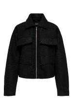 ONLSIERRA BOUCLE JACKET OTW WEBSELLER - ΜΑΥΡΟ