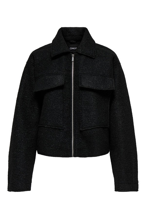 ONLSIERRA BOUCLE JACKET OTW WEBSELLER - ΜΑΥΡΟ