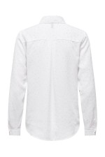 ONLZEKE L/S STUD SHIRT WVN - ΛΕΥΚΟ
