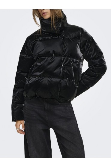 ONLBERGEN SHINY JACKET CC OTW - ΜΑΥΡΟ