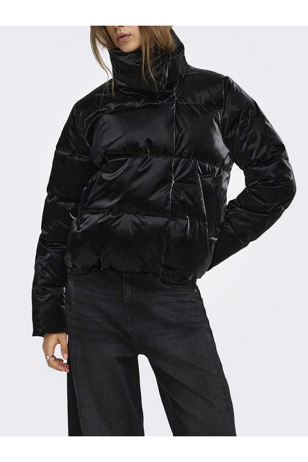 ONLBERGEN SHINY JACKET CC OTW - ΜΑΥΡΟ