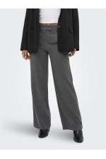 ONLDELUXE HW STRAIGHT PANT PNT - ΓΚΡΙ