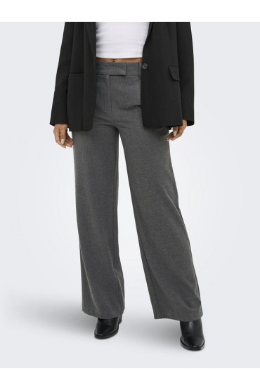ONLDELUXE HW STRAIGHT PANT PNT - ΓΚΡΙ
