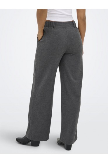 ONLDELUXE HW STRAIGHT PANT PNT - ΓΚΡΙ