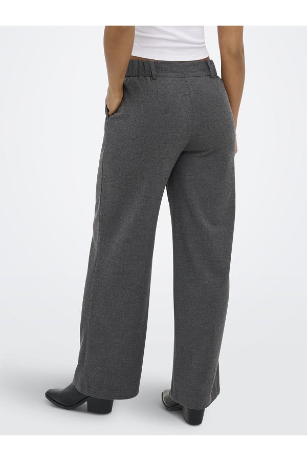 ONLDELUXE HW STRAIGHT PANT PNT - ΓΚΡΙ