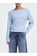 ONLKATIA LS BOATNECK CC KNT - ΜΠΛΕ ΑΝΟΙΧΤΟ