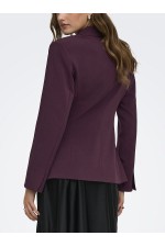ONLASTRID L/S SCULPTURE BLAZER CC TLR - ΜΠΟΡΝΤΩ