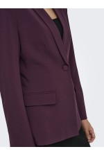 ONLASTRID L/S SCULPTURE BLAZER CC TLR - ΜΠΟΡΝΤΩ