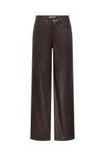 ONLSMOOTH HW FAUX LEATH WIDE PANT CC PNT - ΚΑΦΕ