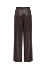 ONLSMOOTH HW FAUX LEATH WIDE PANT CC PNT - ΚΑΦΕ