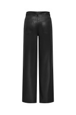 ONLSMOOTH HW FAUX LEATH WIDE PANT CC PNT - ΜΑΥΡΟ