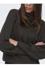 ONLOLIVIA LS ROLL NECK CC KNT - ΚΑΦΕ