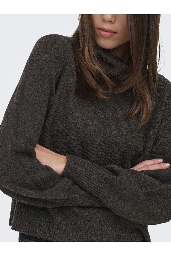 ONLOLIVIA LS ROLL NECK CC KNT - ΚΑΦΕ