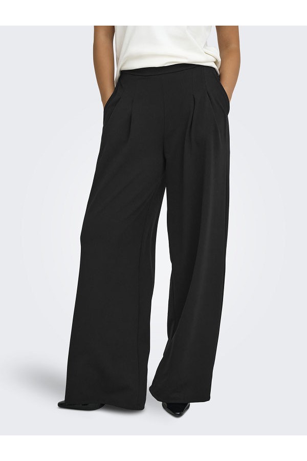ONLBANG PLEAT WIDE PANT JRS - ΜΑΥΡΟ