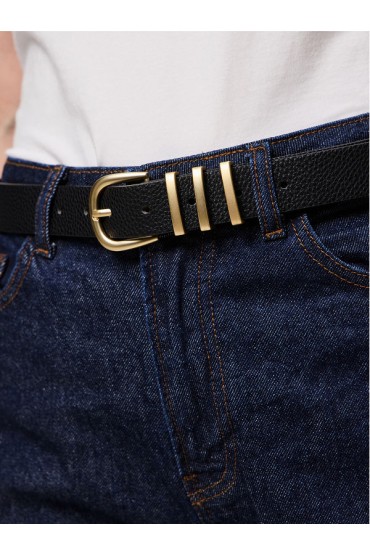 PCLEA JEANS BELT NOOS WB PU - ΚΙΤΡΙΝΟ
