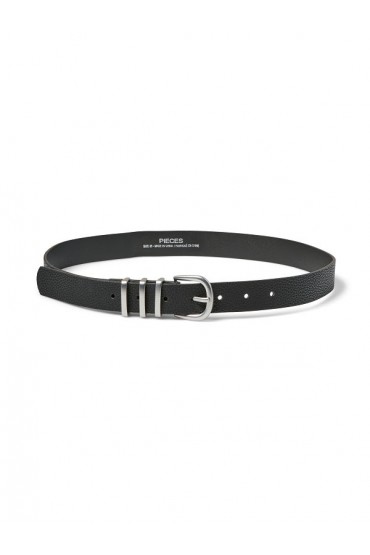 PCLEA JEANS BELT NOOS WB PU - ΓΚΡΙ