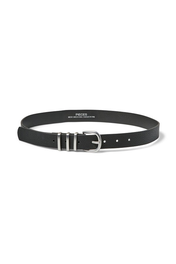 PCLEA JEANS BELT NOOS WB PU - ΓΚΡΙ