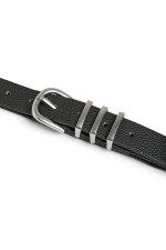 PCLEA JEANS BELT NOOS WB PU - ΓΚΡΙ