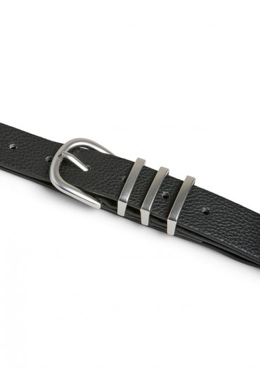 PCLEA JEANS BELT NOOS WB PU - ΓΚΡΙ