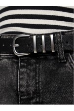 PCLEA JEANS BELT NOOS WB PU - ΓΚΡΙ