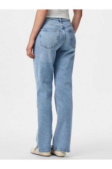 PCKELLY MW STRAIGHT JEANS - ΜΠΛΕ ΑΝΟΙΧΤΟ