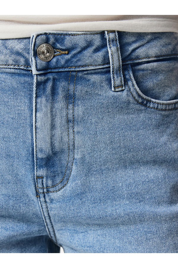 PCKELLY MW STRAIGHT JEANS - ΜΠΛΕ ΑΝΟΙΧΤΟ