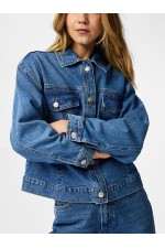 PCELMA DENIM JACKET NOOS BC - ΜΠΛΕ