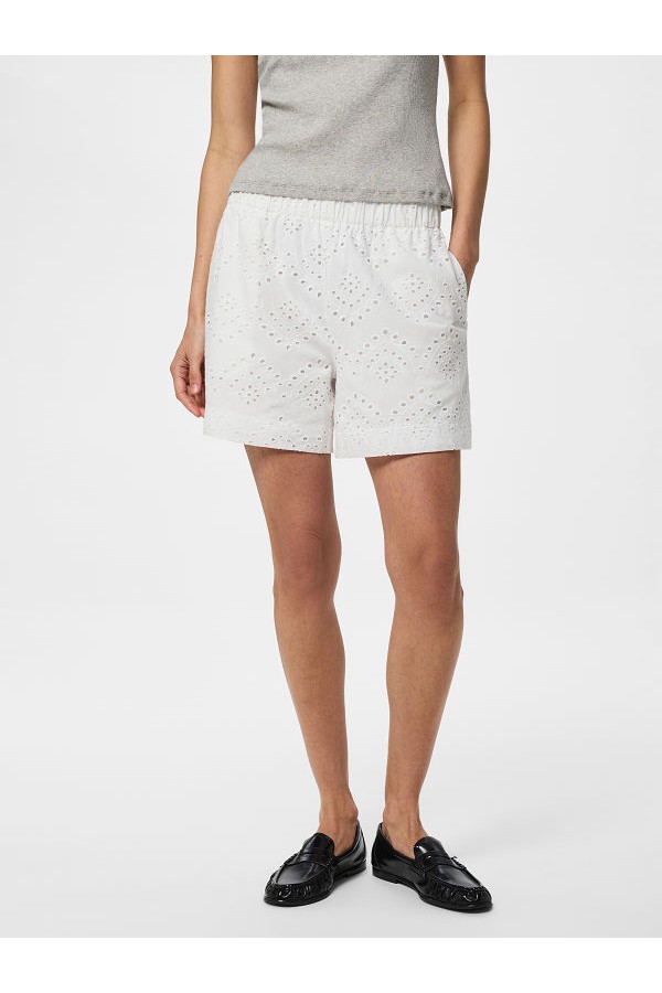 PCVILDE MW SHORTS WVN NOOS - ΛΕΥΚΟ