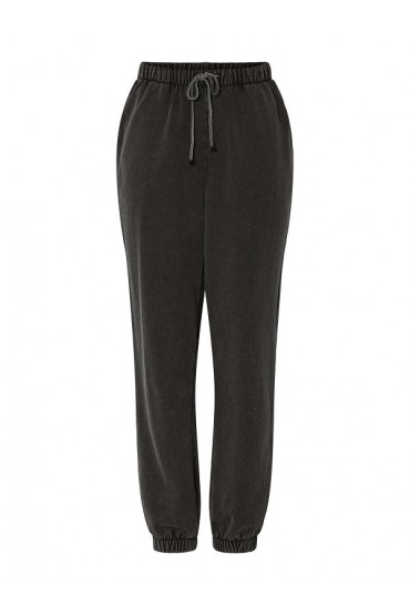 PCCHILLI HW WASHED SWEAT PANTS NOOS BC - ΜΑΥΡΟ
