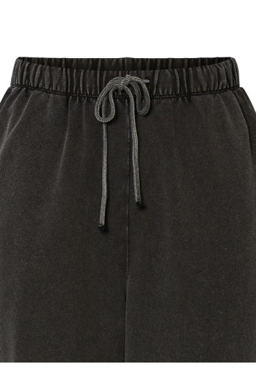 PCCHILLI HW WASHED SWEAT PANTS NOOS BC - ΜΑΥΡΟ