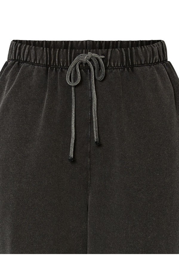 PCCHILLI HW WASHED SWEAT PANTS NOOS BC - ΜΑΥΡΟ