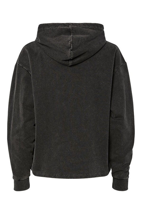 PCCHILLI LS WASHED SWEAT HOODIE NOOS BC - ΜΑΥΡΟ