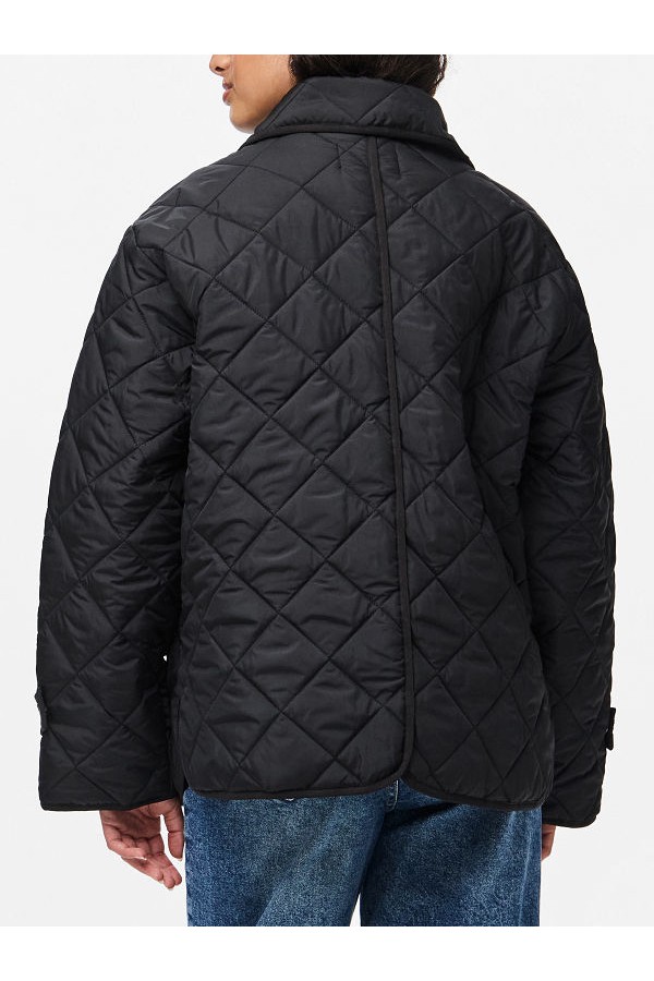 PCEMILY SHORT QUILTED JACKET NOOS BC - ΜΑΥΡΟ