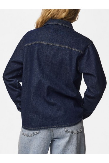 PCSILKE LS SHIRT DNM BC - ΜΠΛΕ