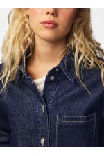 PCSILKE LS SHIRT DNM BC - ΜΠΛΕ