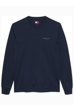 TJM SLIM CHEST LINEAR LS TEE EXT - ΜΠΛΕ