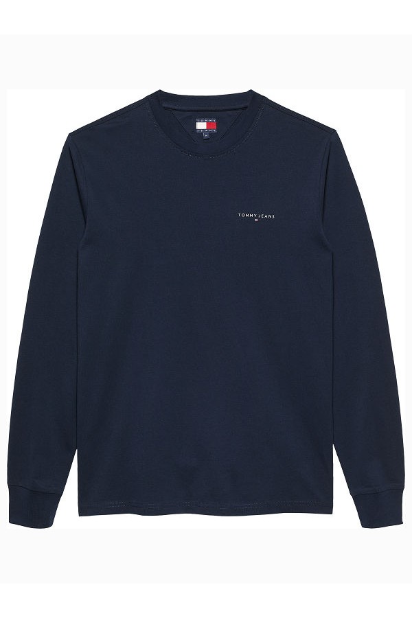 TJM SLIM CHEST LINEAR LS TEE EXT - ΜΠΛΕ