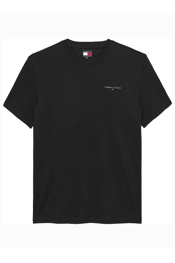 TJM SLIM LINEAR CHEST TEE EXT - ΜΑΥΡΟ