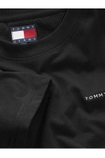 TJM SLIM LINEAR CHEST TEE EXT - ΜΑΥΡΟ