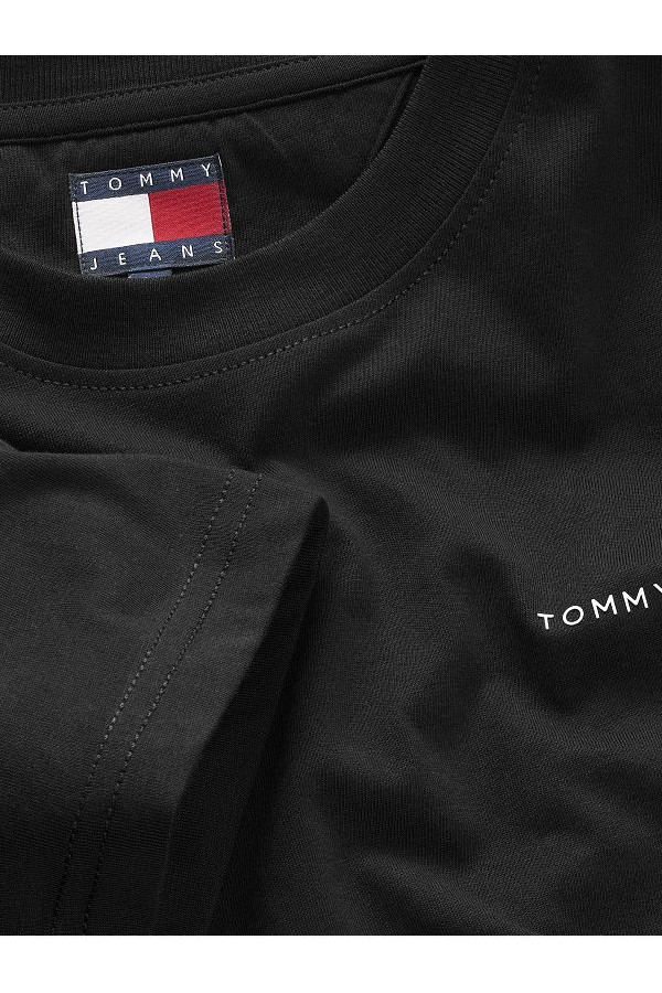 TJM SLIM LINEAR CHEST TEE EXT - ΜΑΥΡΟ