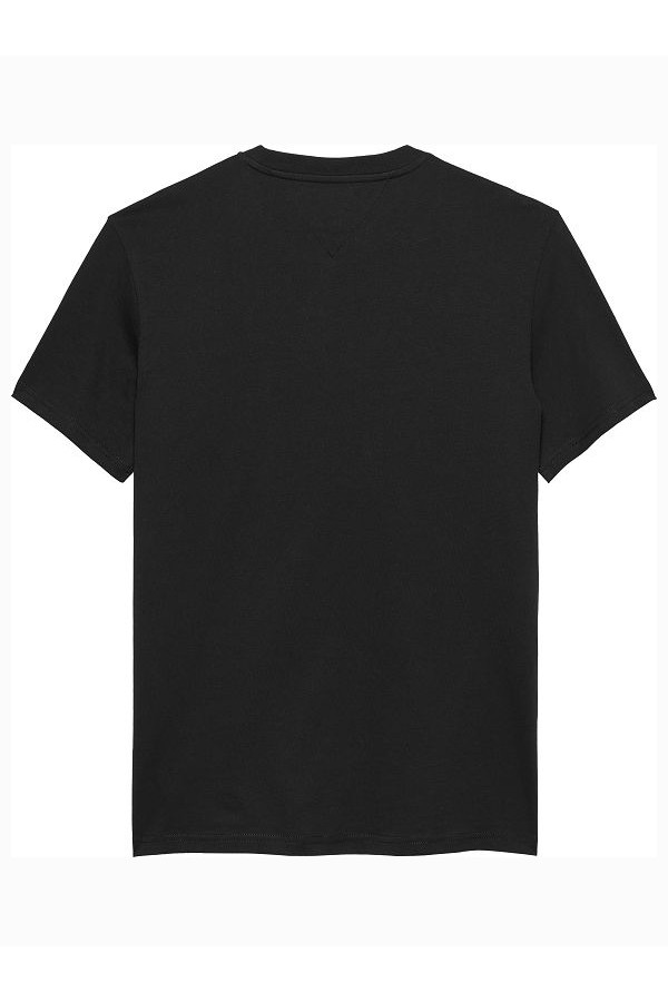 TJM SLIM LINEAR CHEST TEE EXT - ΜΑΥΡΟ