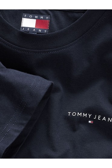TJM SLIM LINEAR CHEST TEE EXT - ΜΠΛΕ