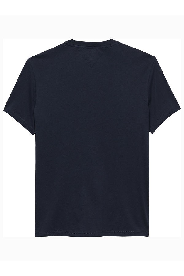 TJM SLIM LINEAR CHEST TEE EXT - ΜΠΛΕ